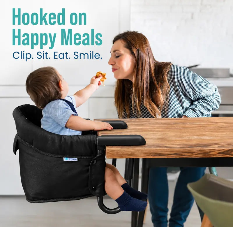 Pivvital Hook-On High Chair – Portable Clip-On Chair for Travel & Home (6–36 Months)