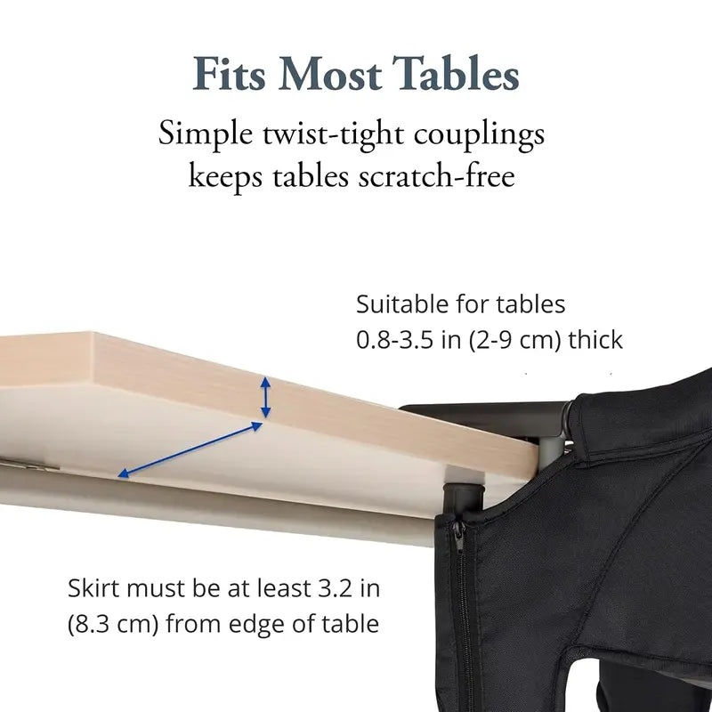 Pivvital Hook-On High Chair – Portable Clip-On Chair for Travel & Home (6–36 Months)